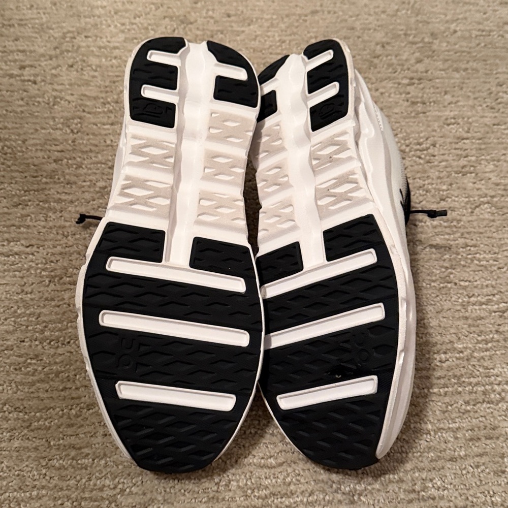 On Running Black and White Athletic Shoes - Picture 4 of 9